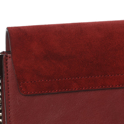 Chloe Suede Calfskin Faye Clutch Plum Purple 9 of 10