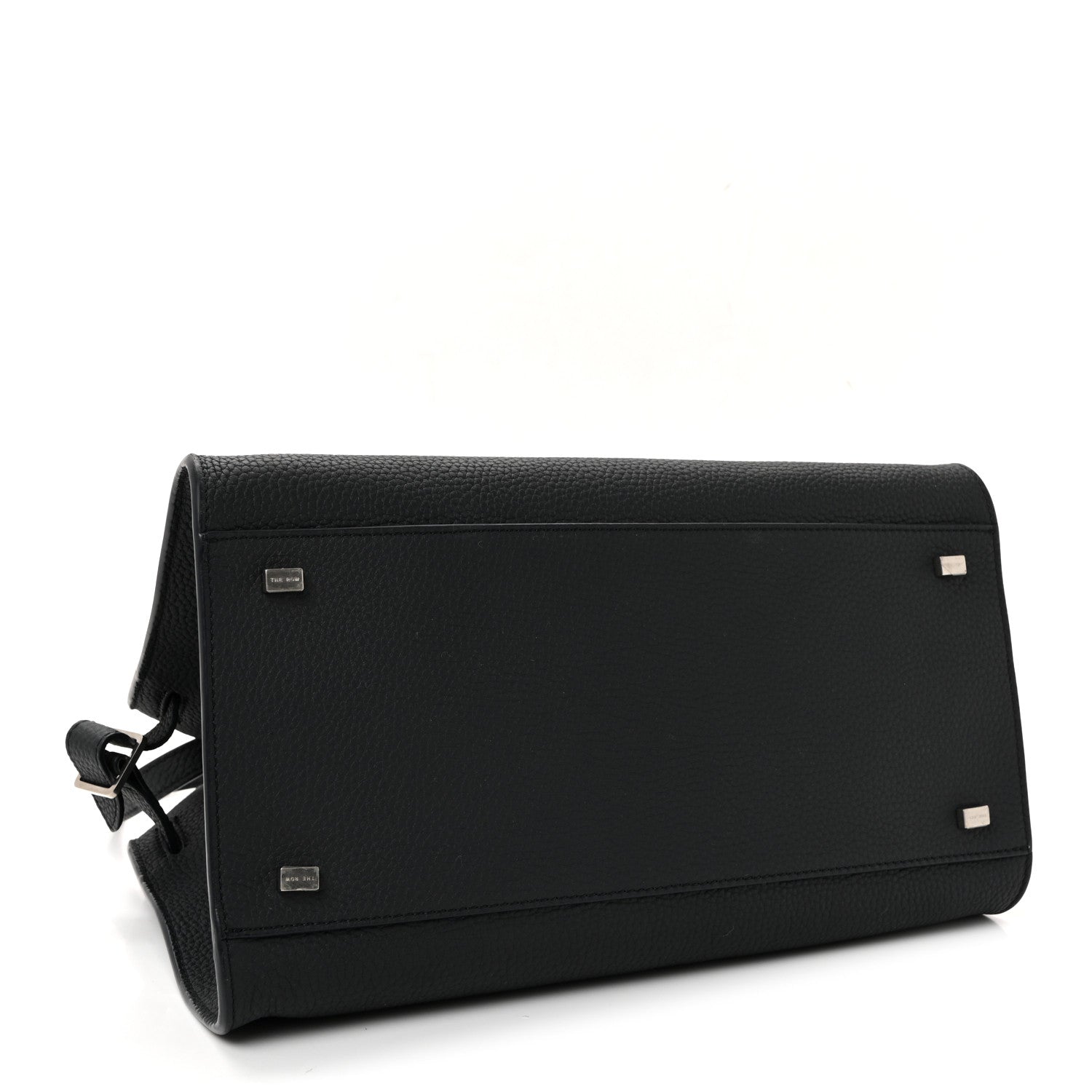 The Row Matte Grained Calfskin Soft Margaux 12 Dark Navy 4 of 9