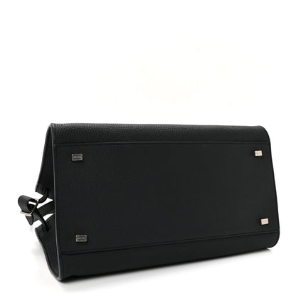 The Row Matte Grained Calfskin Soft Margaux 12 Dark Navy 4 of 9