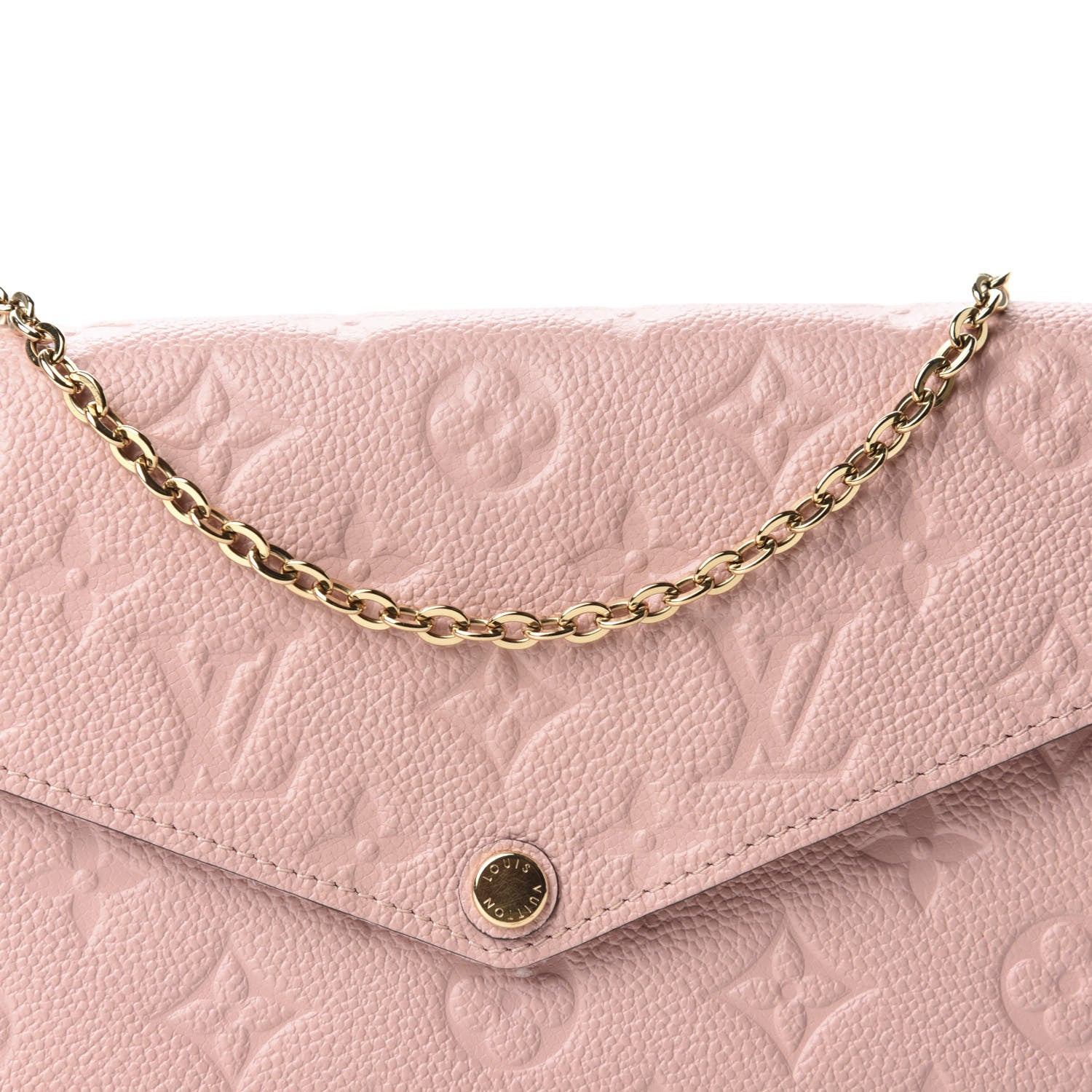 Louis Vuitton Empreinte Pochette Felicie Chain Wallet Rose Poudre 12 of 13