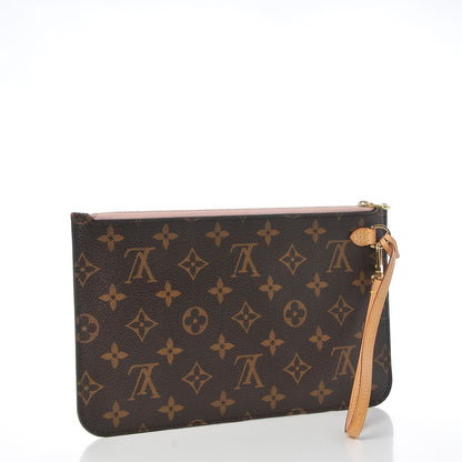 Louis Vuitton Monogram Neverfull MM GM Pochette Rose Ballerine 3 of 8