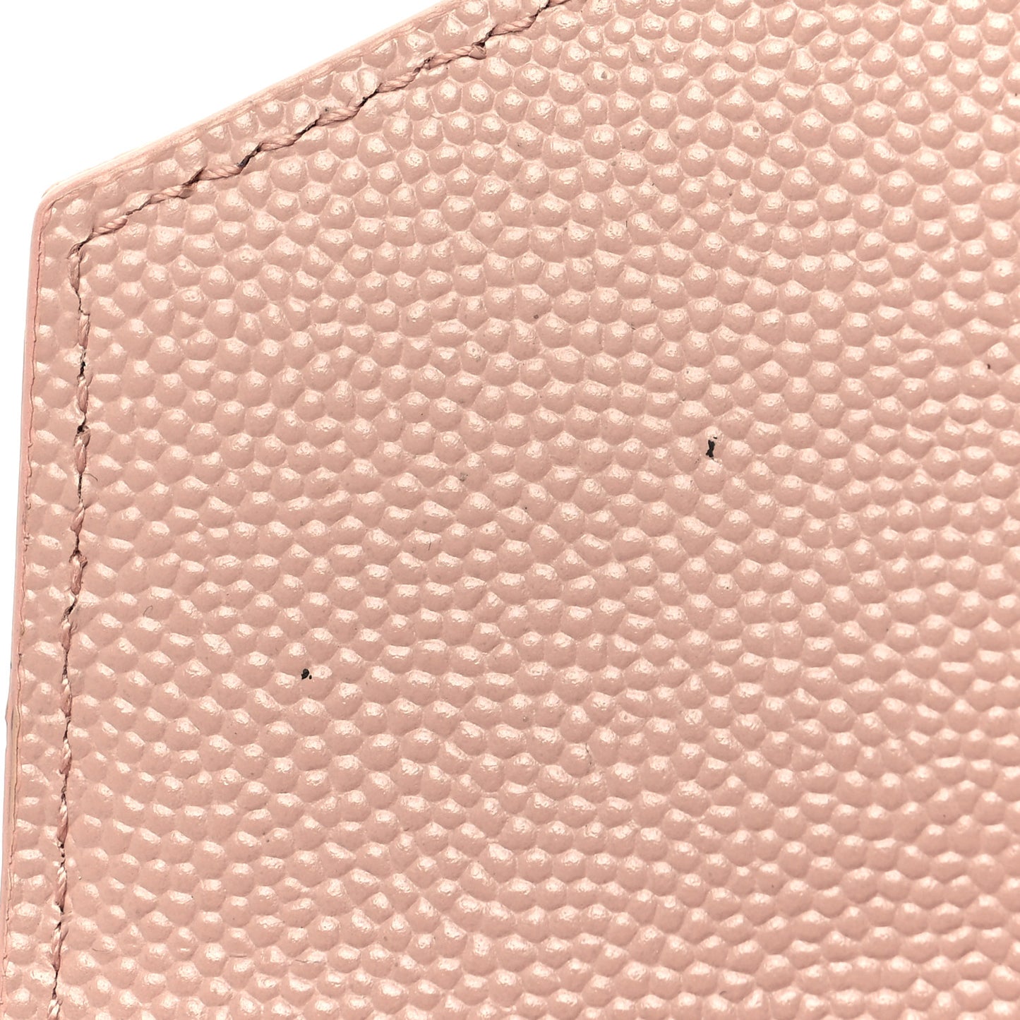 Grain De Poudre Matelasse Chevron Monogram Compact Tri Fold Wallet Pale Pink