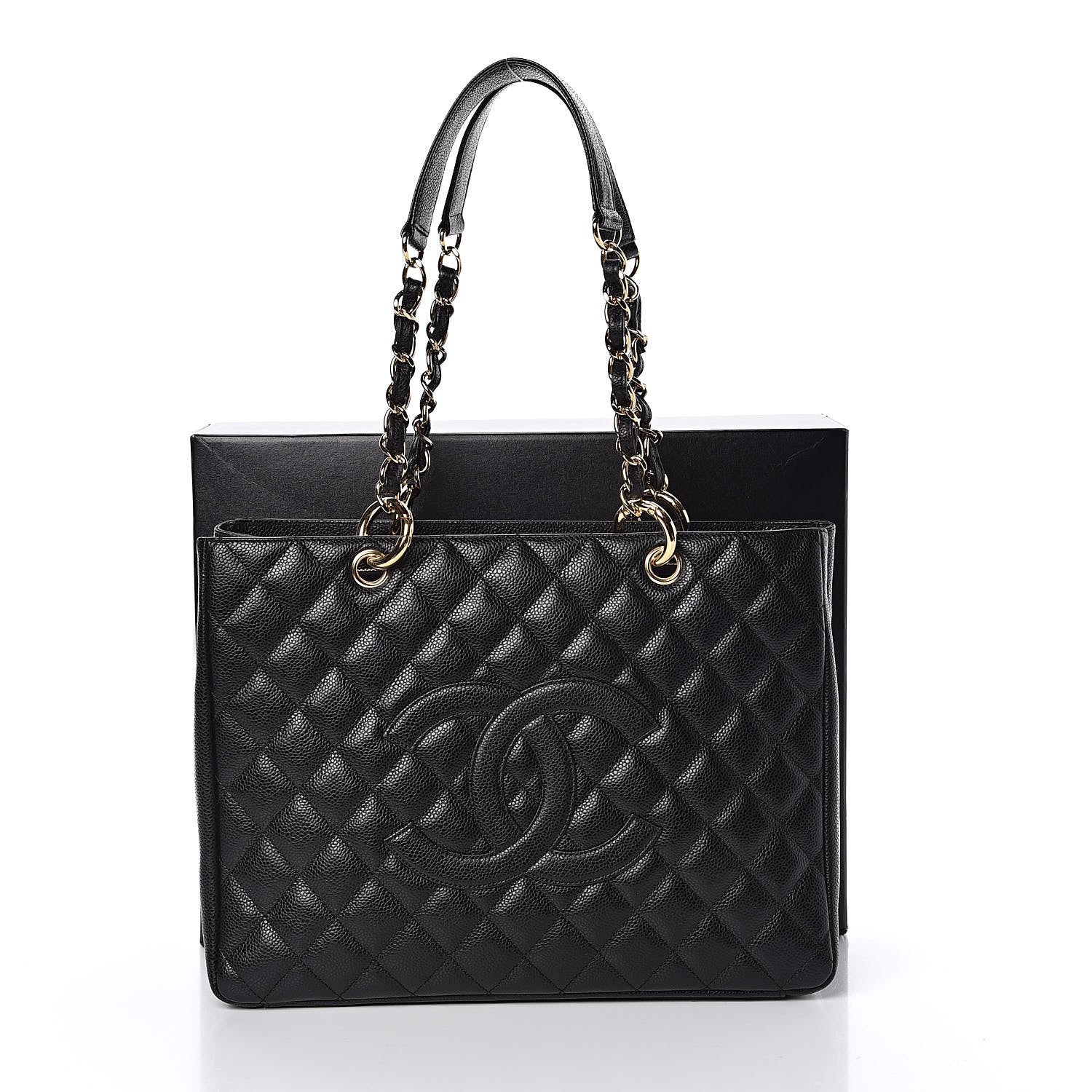 Chanel Caviar Quilted Grand Shopping Tote GST Black 11 of 11