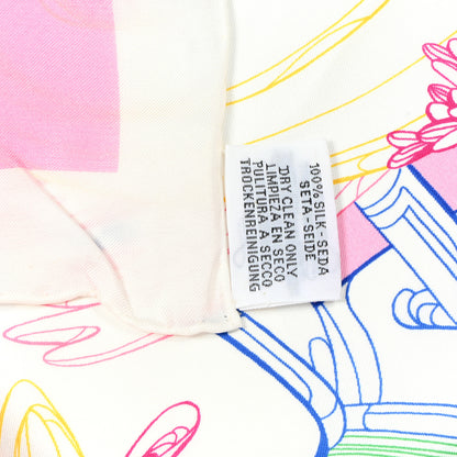 Hermes Silk Fantaisie Botanique Shawl 140 5 of 5