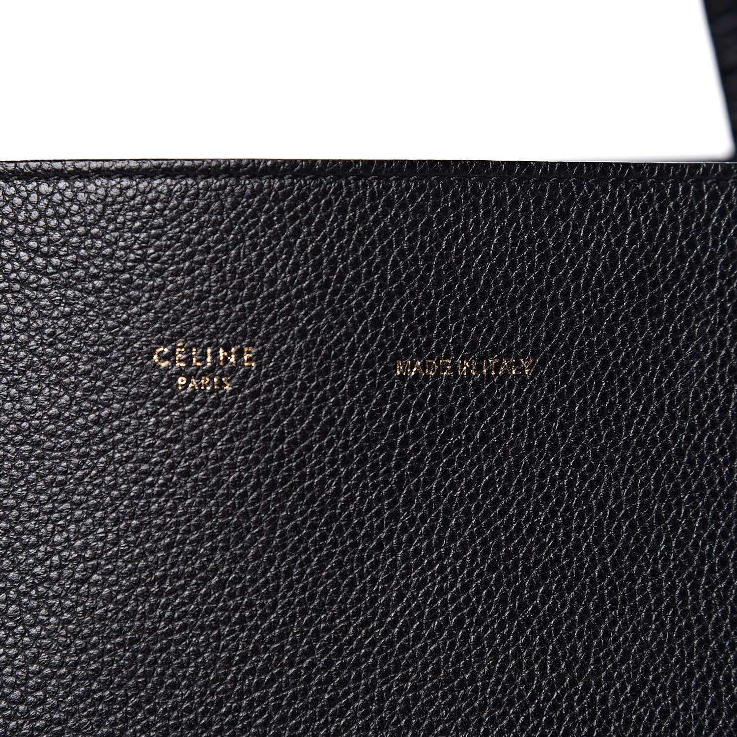 Celine Soft Grained Calfskin Medium Belt Cabas Phantom Black 7 of 10