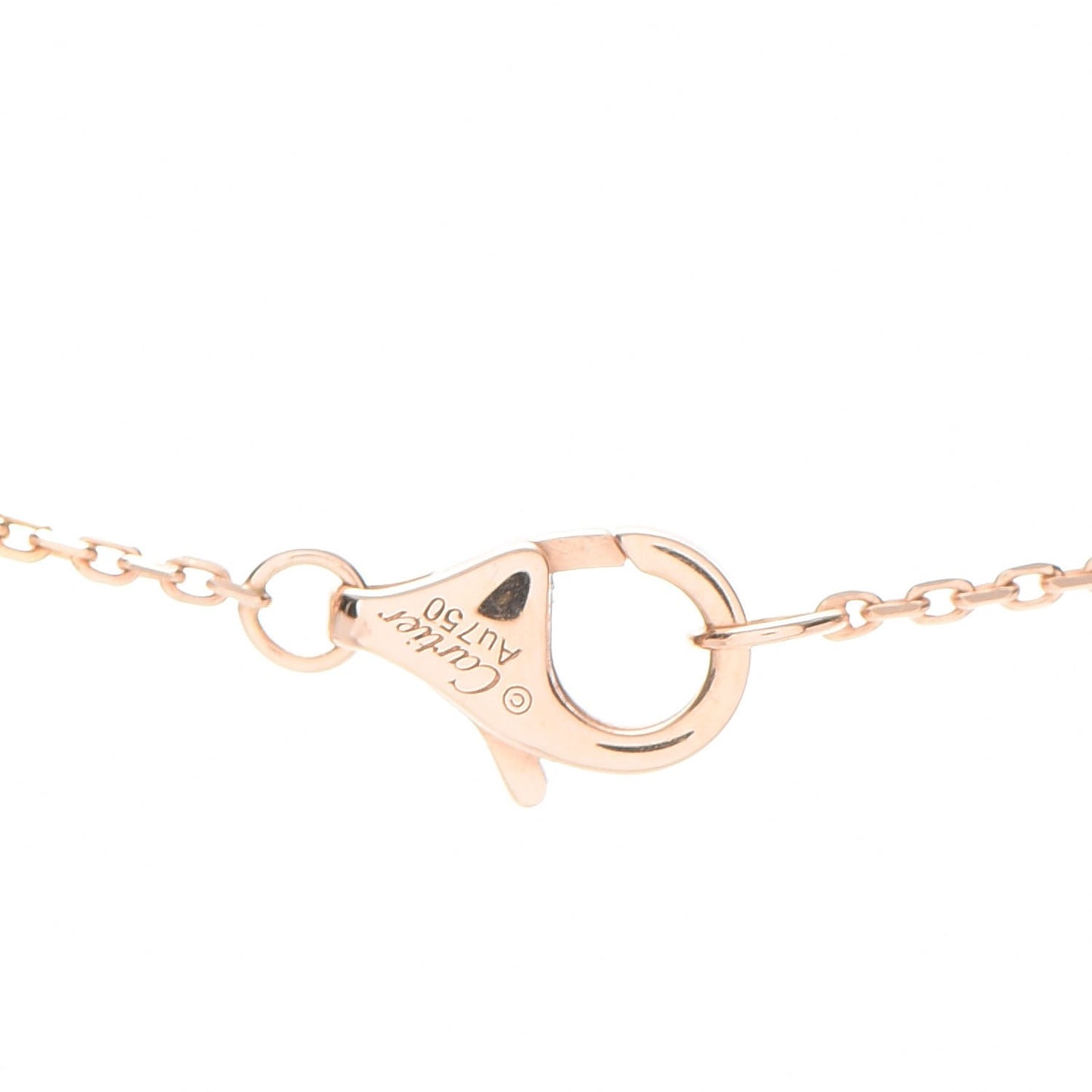 18K Pink Gold Diamond Pink Opal XS Amulette de Cartier Pendant Necklace