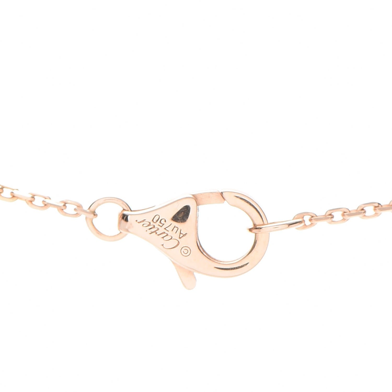 Cartier 18K Pink Gold Diamond Pink Opal XS Amulette de Cartier Pendant Necklace 6 of 7
