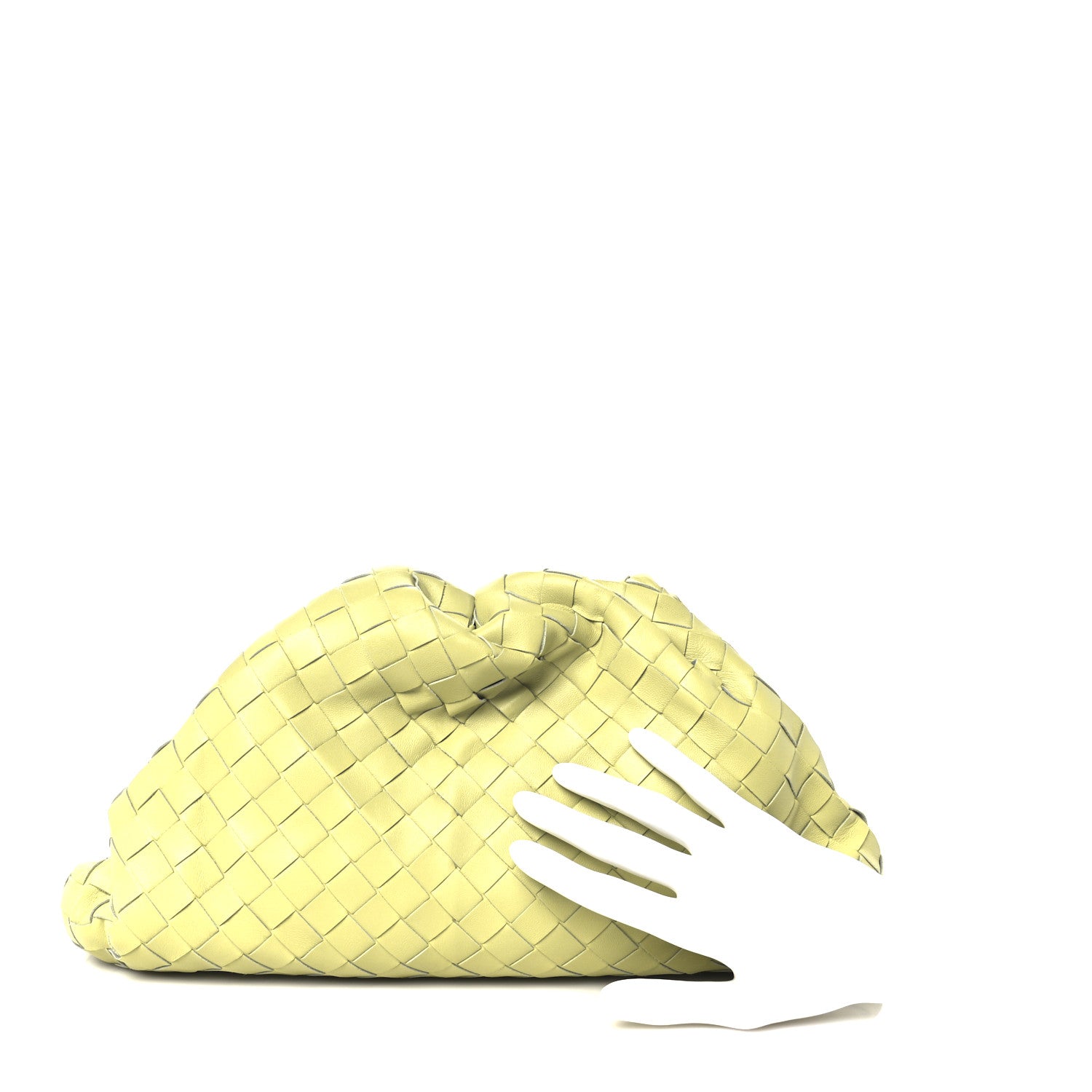 Bottega Veneta Nappa Maxi Intrecciato The Pouch Oversized Clutch Kiwi 2 of 11
