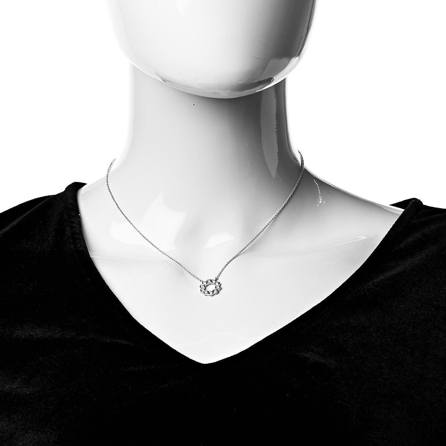 Tiffany Platinum Diamond .60ct Round Jazz Pendant Necklace 2 of 7