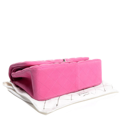 Chanel Iridescent Caviar Jumbo Double Flap Hot Pink 4 of 9