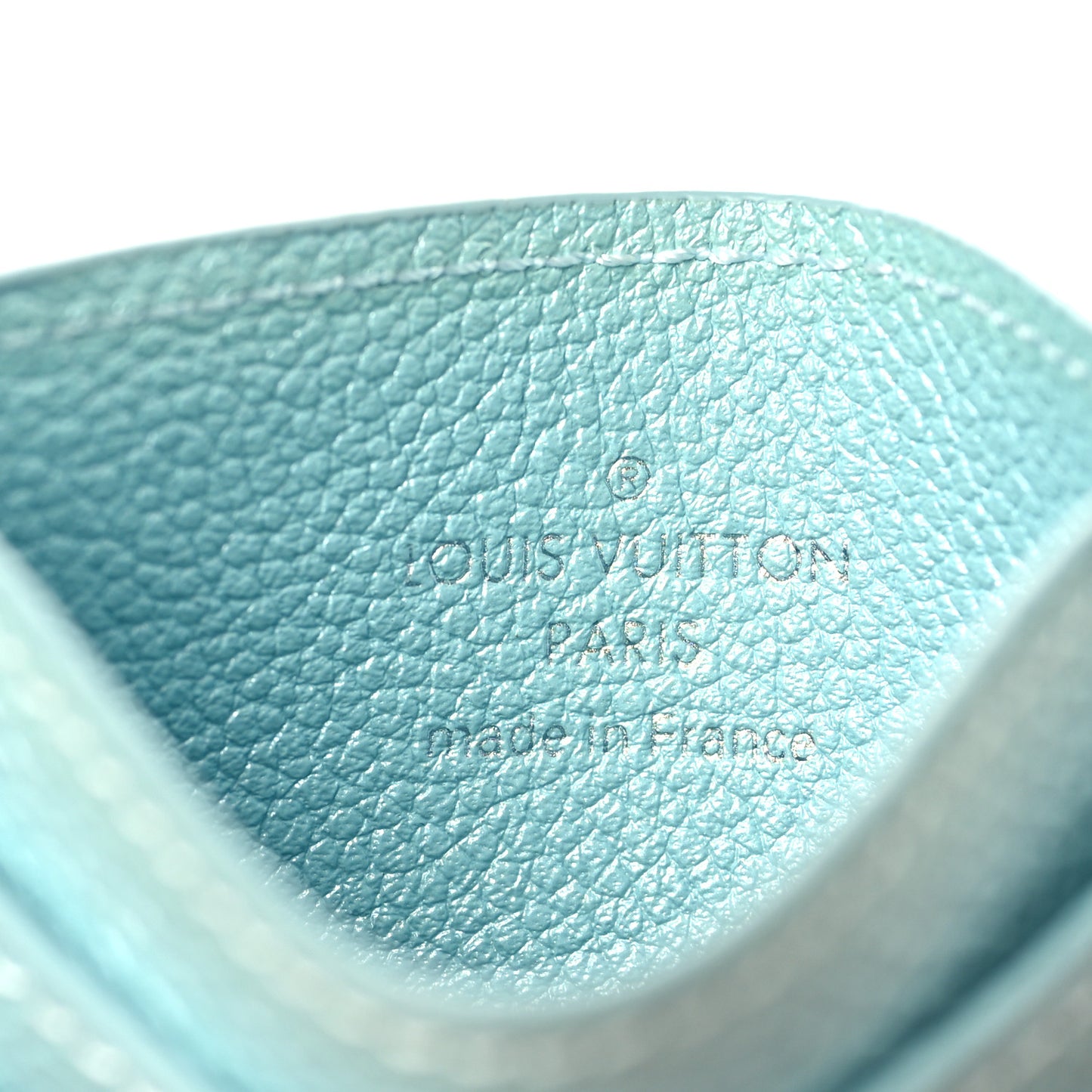 Empreinte Monogram LV Charms Card Holder Azur Frost