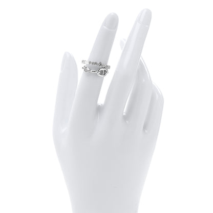 Hermes 18K White Gold Diamond Chaine D'Ancre Fancy Chaos Ring 50 5.25 2 of 5