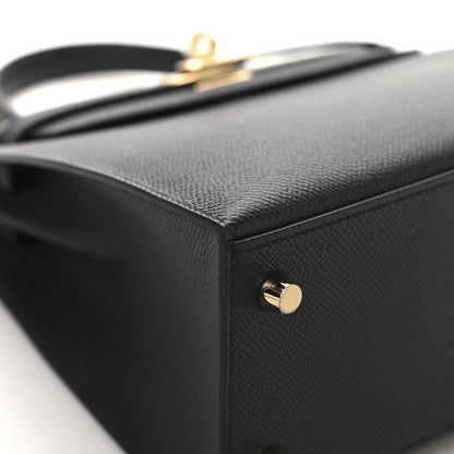 Hermes Epsom Kelly Sellier 25 Black 9 of 13