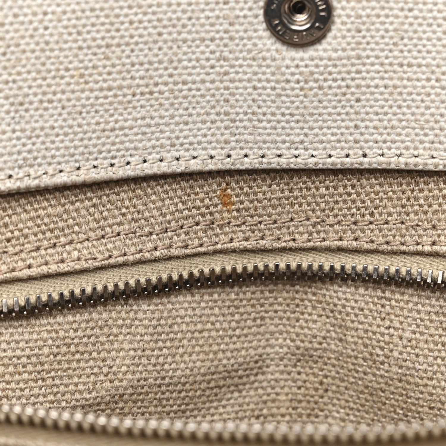 Saint Laurent Linen Calfskin Rive Gauche Tote Optic White 10 of 14