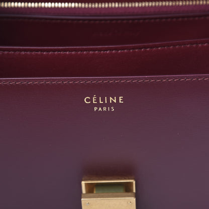 Celine Box Calfskin Medium Classic Box Flap Bag Burgundy 6 of 15