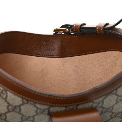 Gucci GG Supreme Monogram Calfskin Small Padlock Chain Shoulder Bag Beige Ebony Brown Sugar 11 of 11