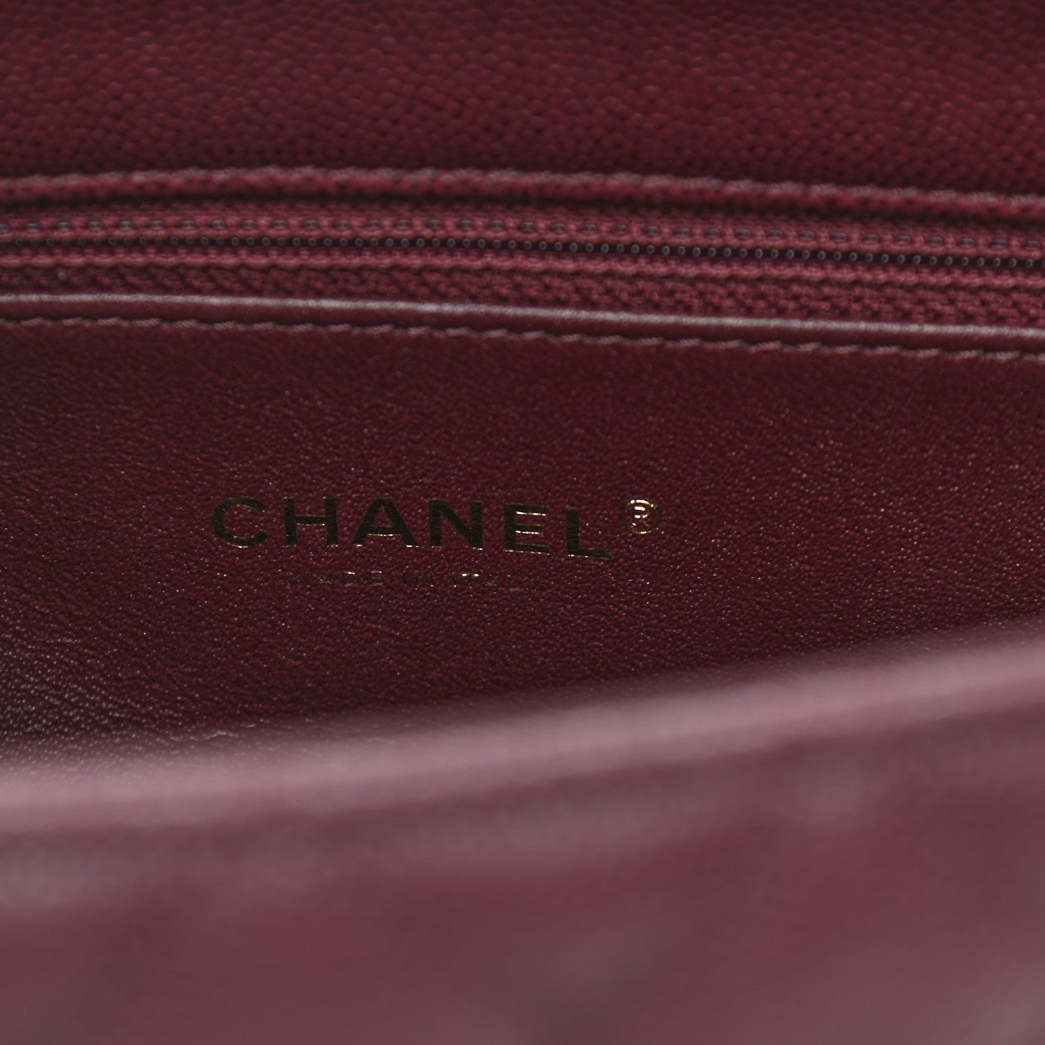 Chanel Caviar Lizard Embossed Quilted Small Coco Handle Flap Burgundy 6 of 11