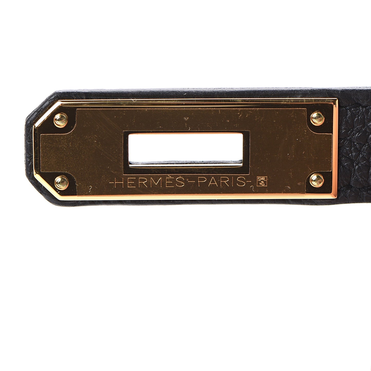 Togo Matte Alligator Kelly Retourne Touch 28 Black