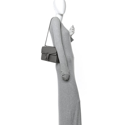 Gucci Pebbled Calfskin Small Dionysus Shoulder Bag Dusty Grey 2 of 11