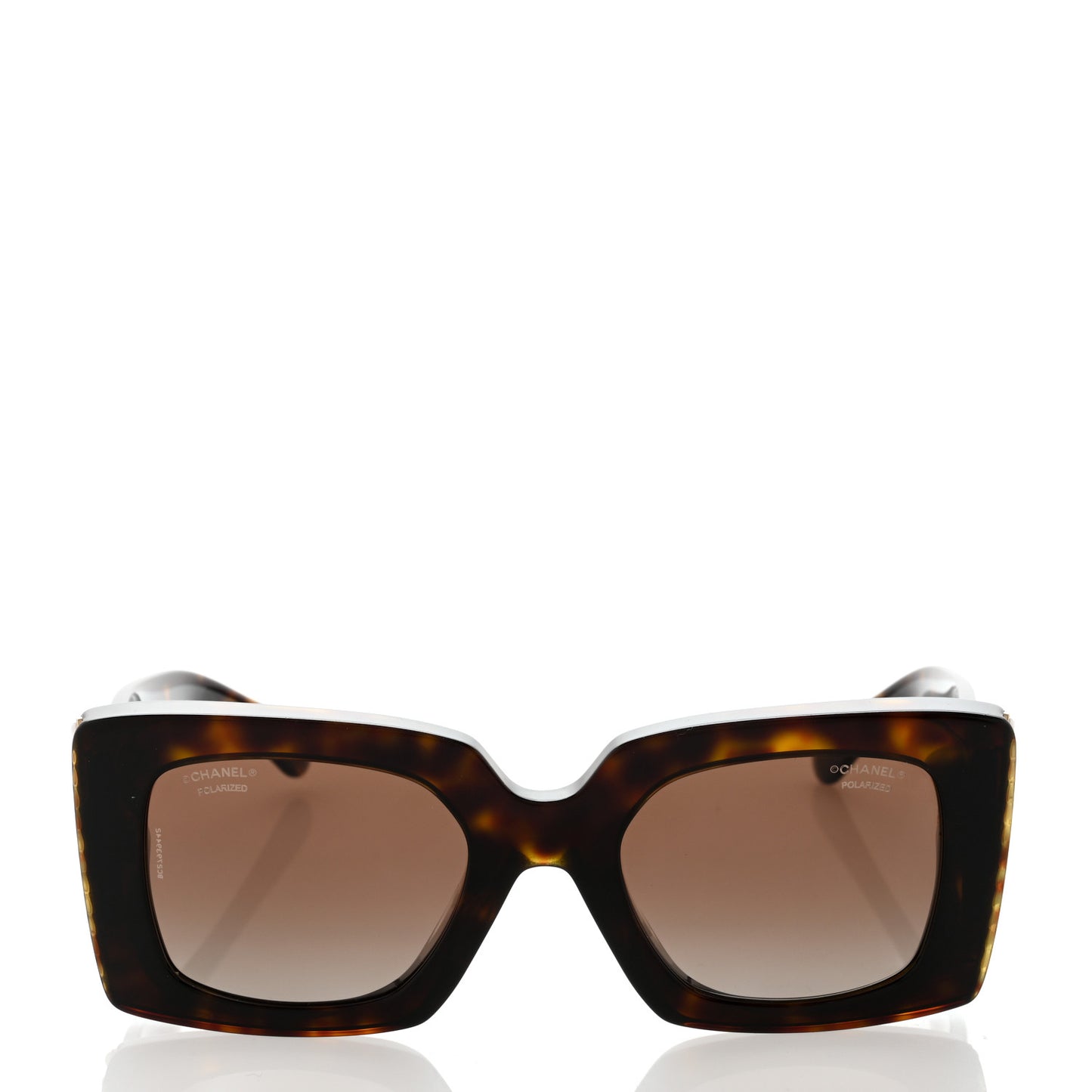 Acetate Pearl Rectangle Sunglasses 5480-H-A Tortoise