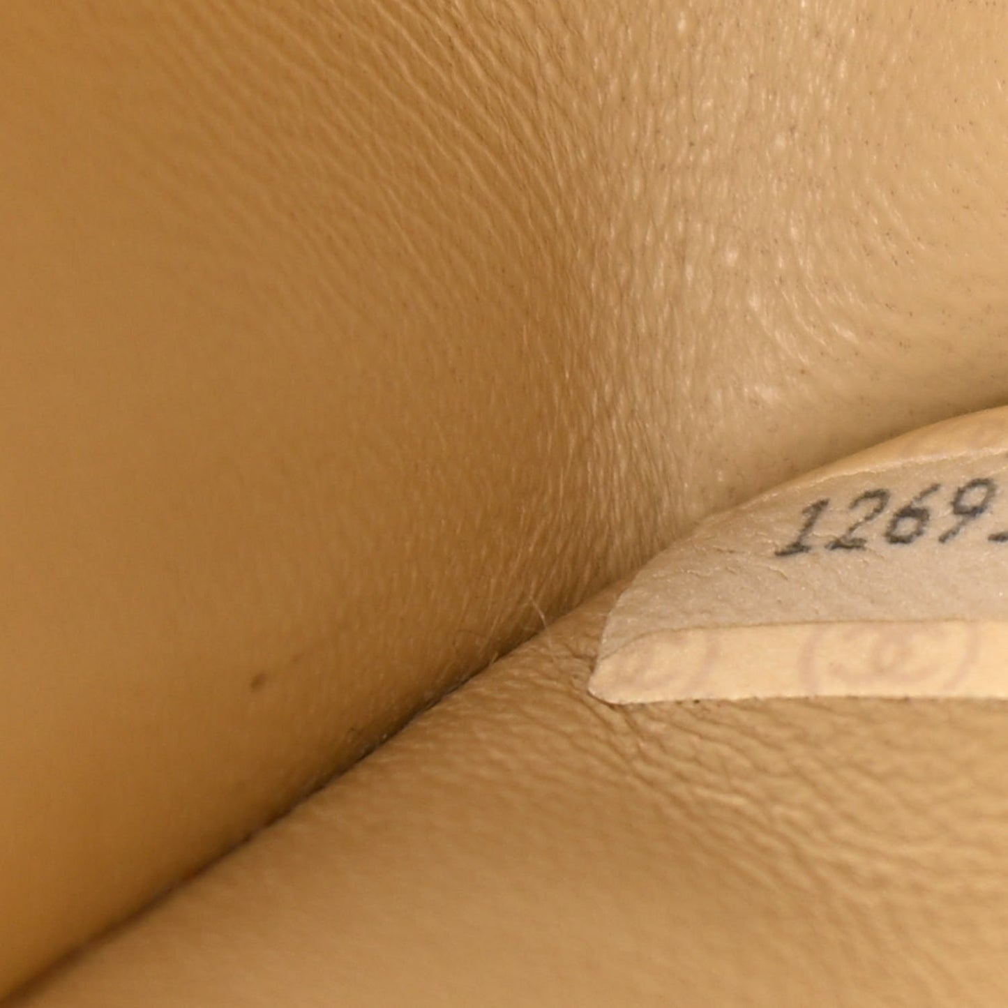 Lambskin Quilted Shoulder Bag Beige