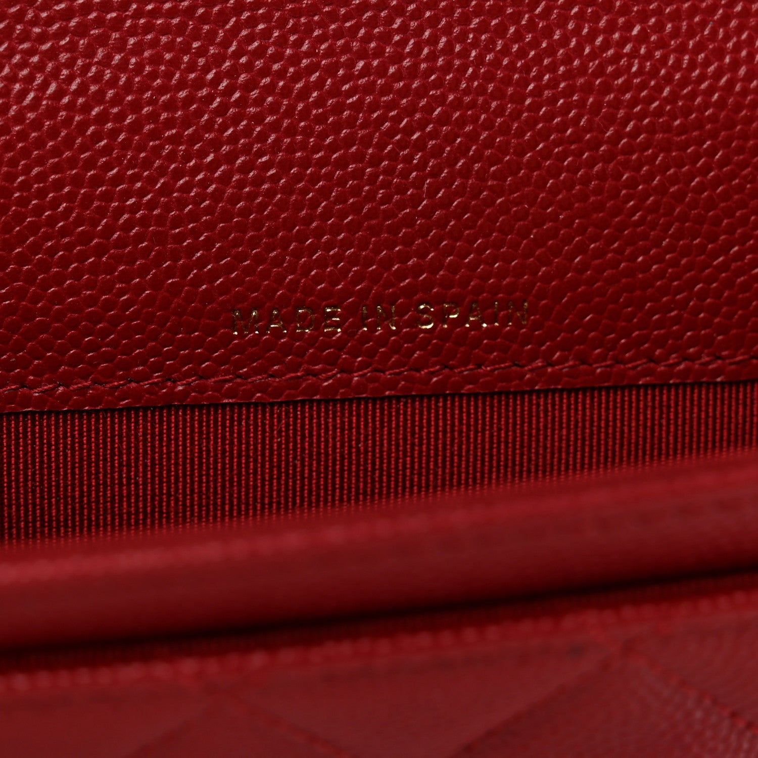 Chanel Caviar Quilted Flap Card Holder Wallet Dark Red 6 of 9