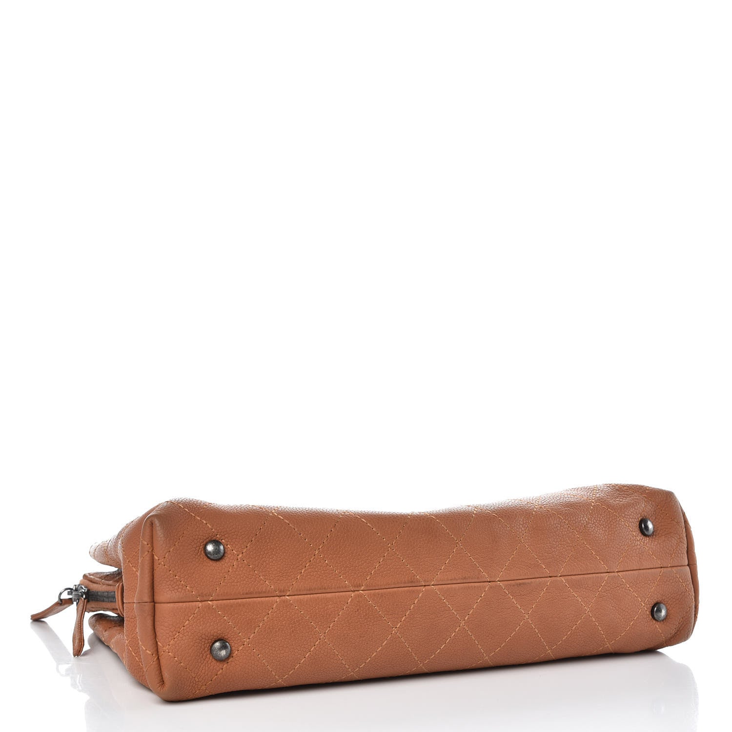 Chanel Grained Vegetal Calfskin Small Urban Shopping Tote Camel 5 of 15