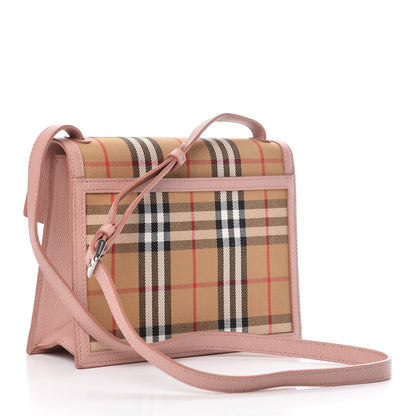 Burberry Grainy Calfskin Vintage Check Small Macken Crossbody Bag Ash Rose 2 of 11