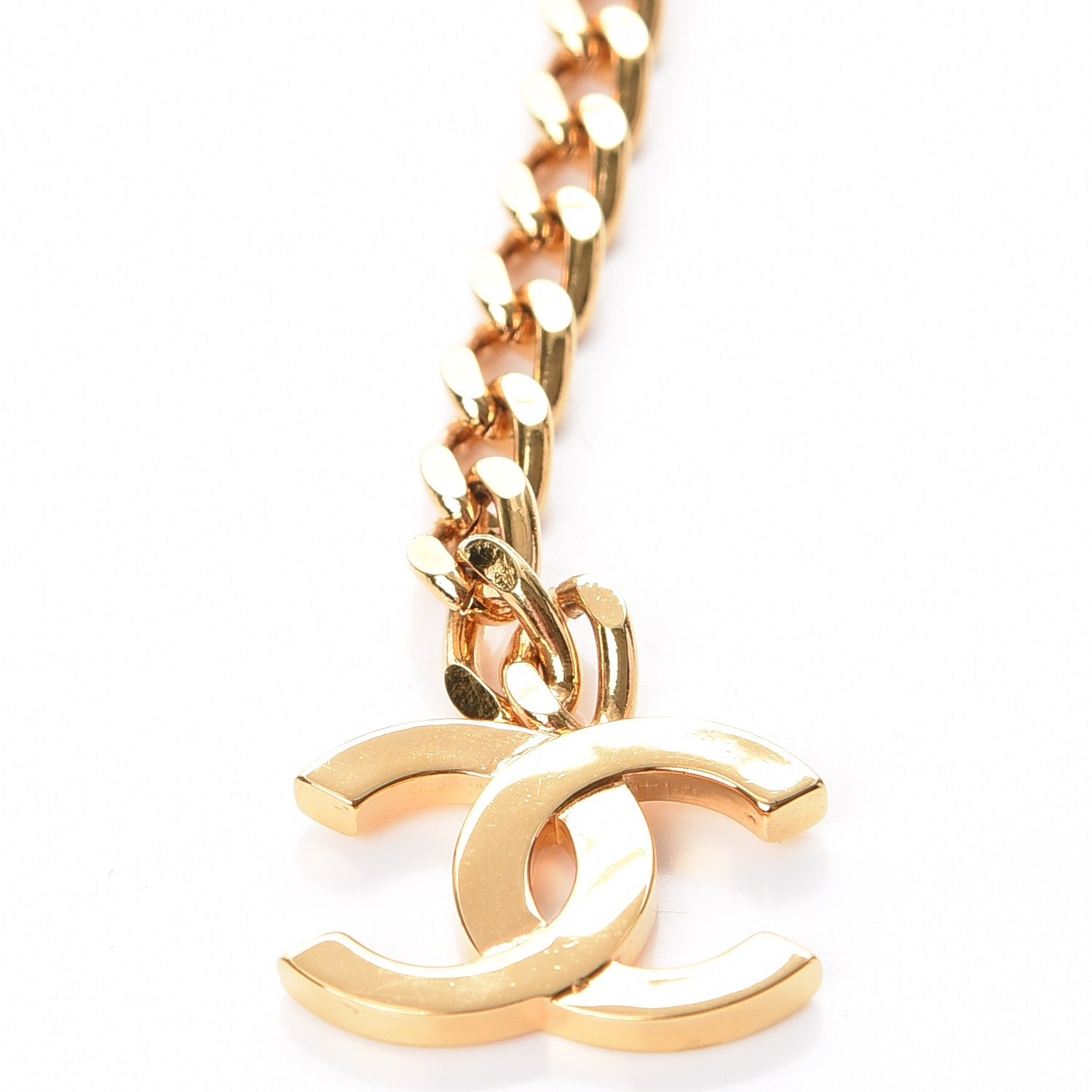 Chanel Lambskin Chain CC Charm Belt Black Gold 5 of 6