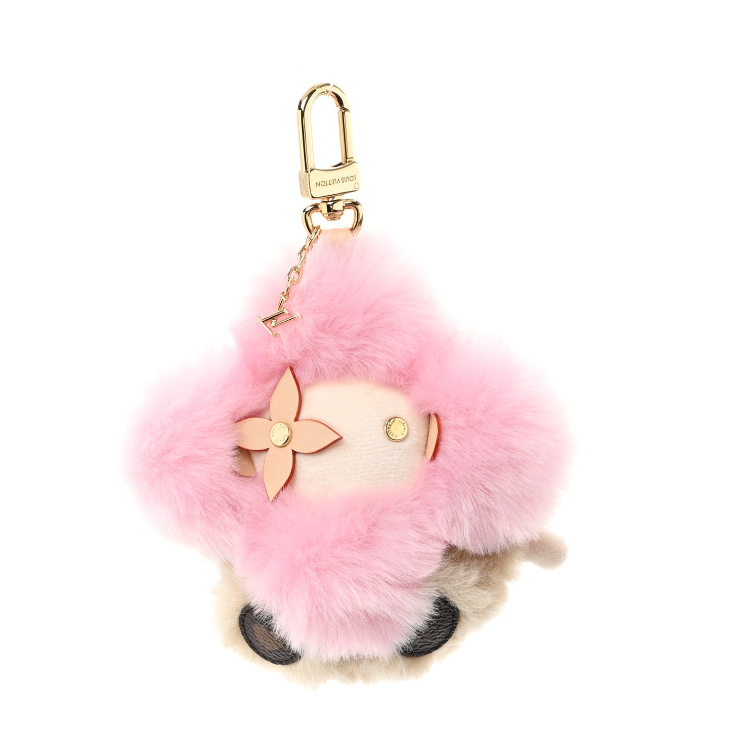 Fox Fur My Vivienne Bag Charm Pink