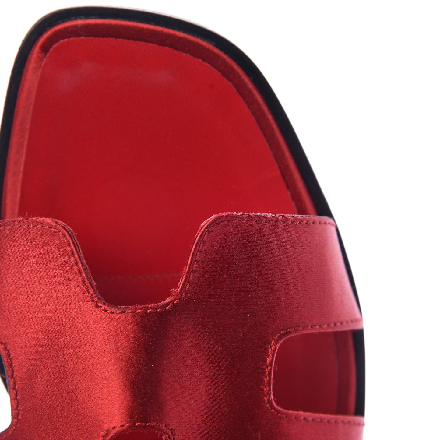Satin Oran Sandals 38.5 Red