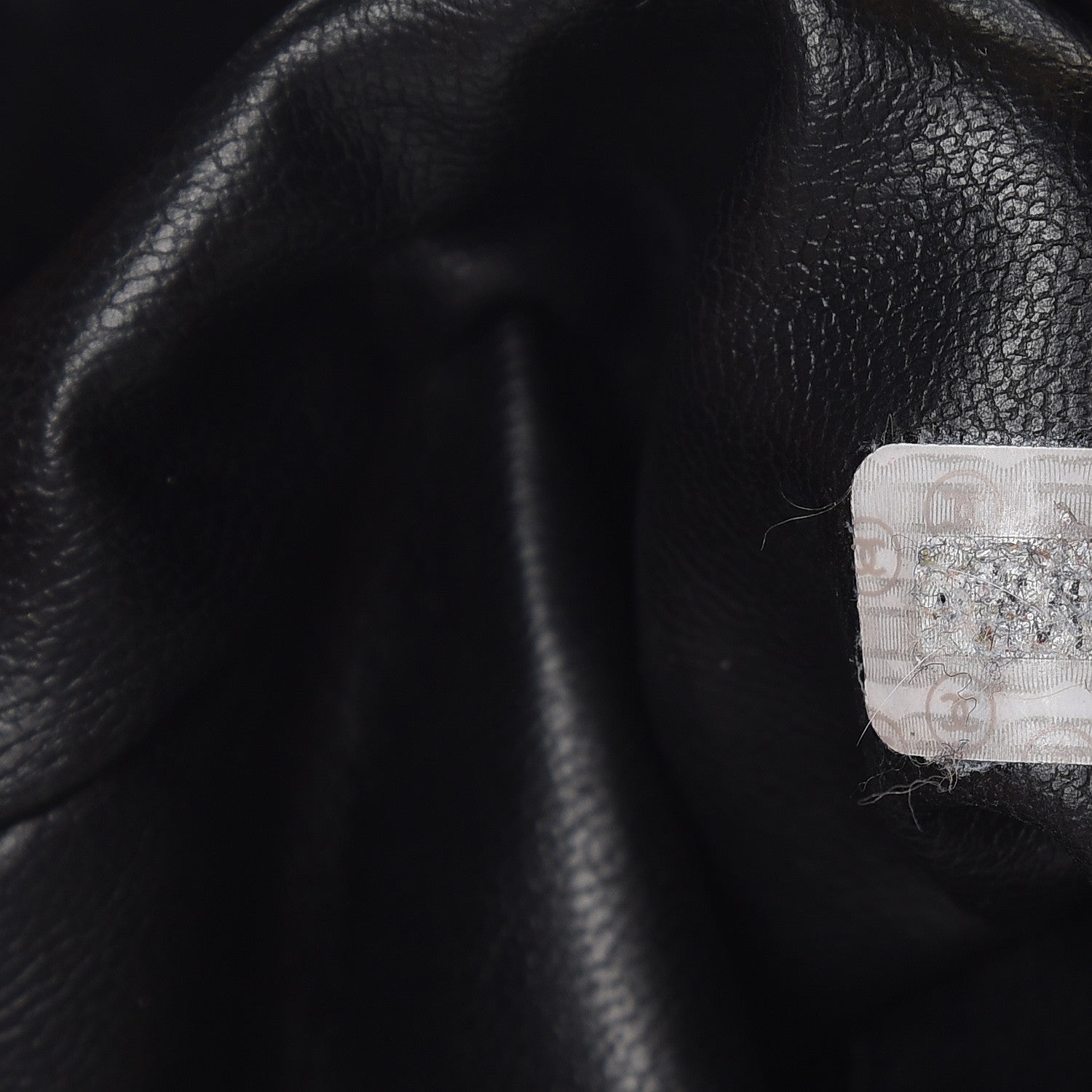 Chanel Lambskin CC Drawstring Bag Black 7 of 8
