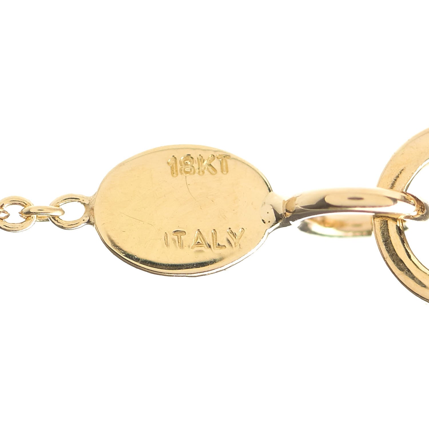 Roberto Coin 18K Yellow Gold Diamond .25ct Diamonds By The Inch Five Station Necklace 4 of 6