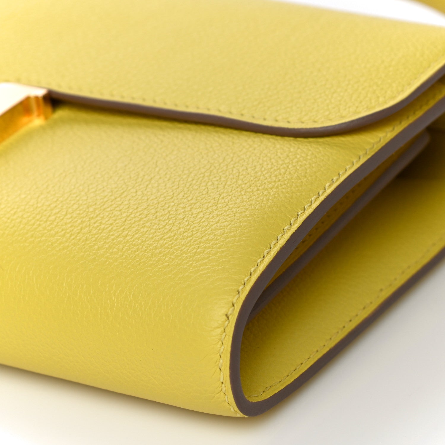 Hermes Evercolor Constance Wallet To Go Lime 9 of 10