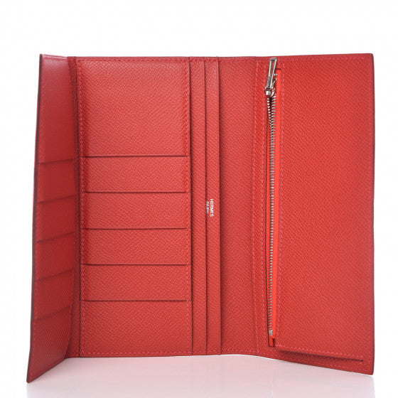 Epsom Bearn Gusset Wallet Rouge Casaque