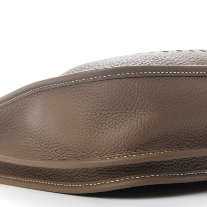 Hermes Taurillon Clemence Evelyne III PM Etoupe 8 of 10