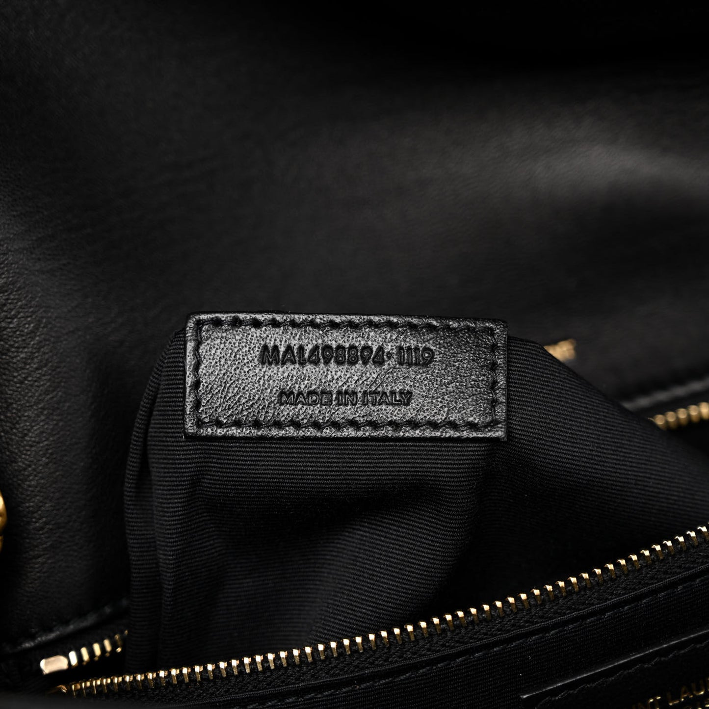 Lambskin Matelasse Monogram Medium Niki Chain Satchel Black