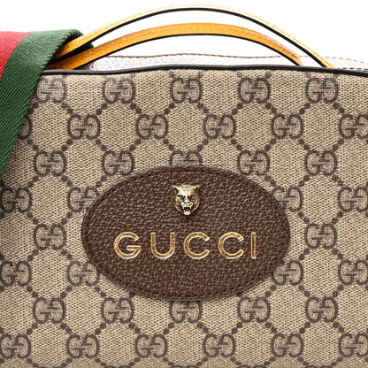 Gucci GG Supreme Monogram Web Neo Vintage Shoulder Bag Beige New Acero Crop 8 of 11