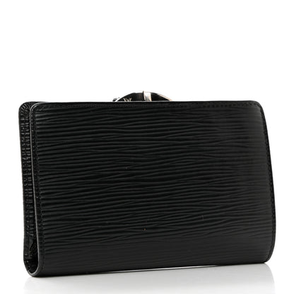 Louis Vuitton Epi French Purse Wallet Black 3 of 7