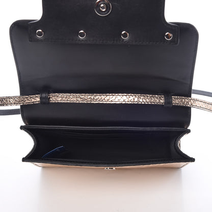 Proenza Schouler Metallic Python Calfskin Embossed PS11 Wallet With Strap Rose Gold 5 of 8