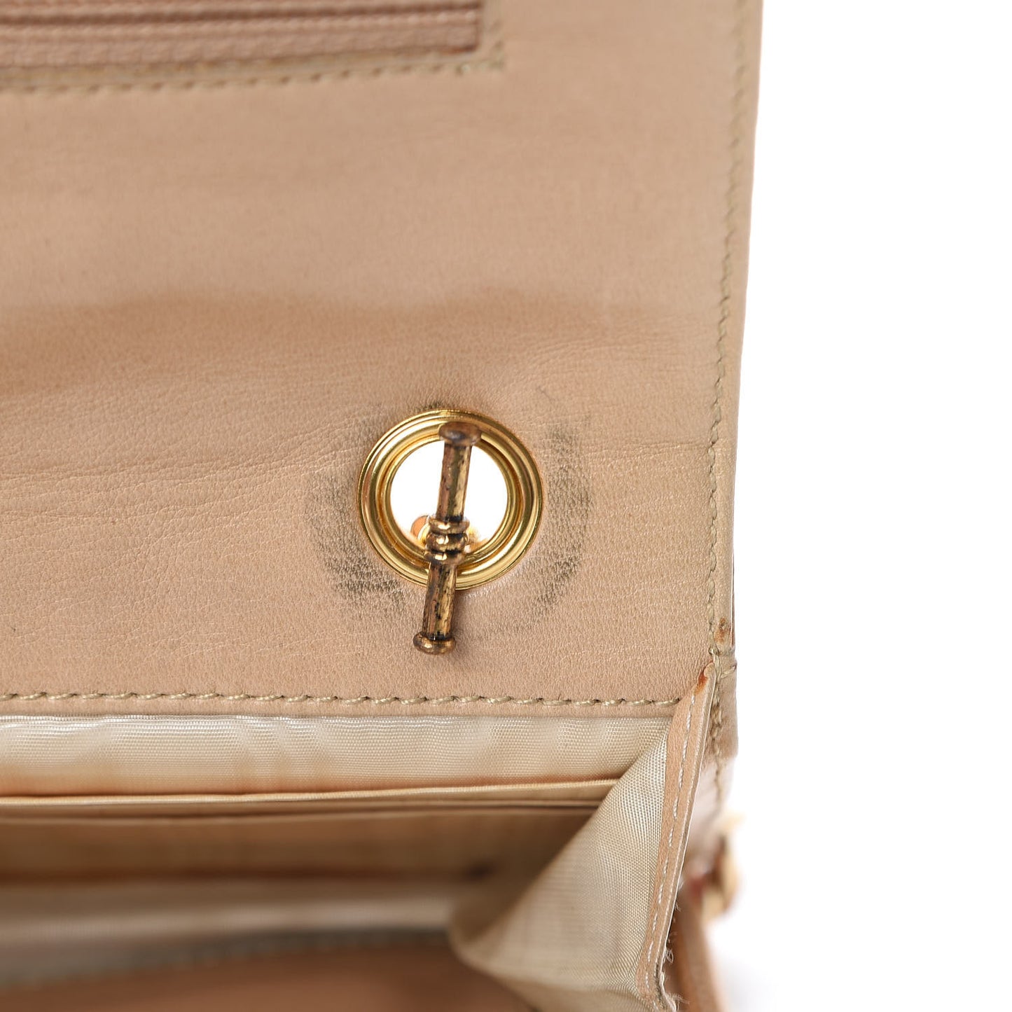 Caviar Timeless CC Wallet on Chain WOC Beige
