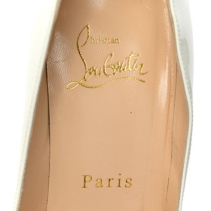 Christian Louboutin Patent Pigalle Follies 100 Pumps 36.5 Snow 7 of 14