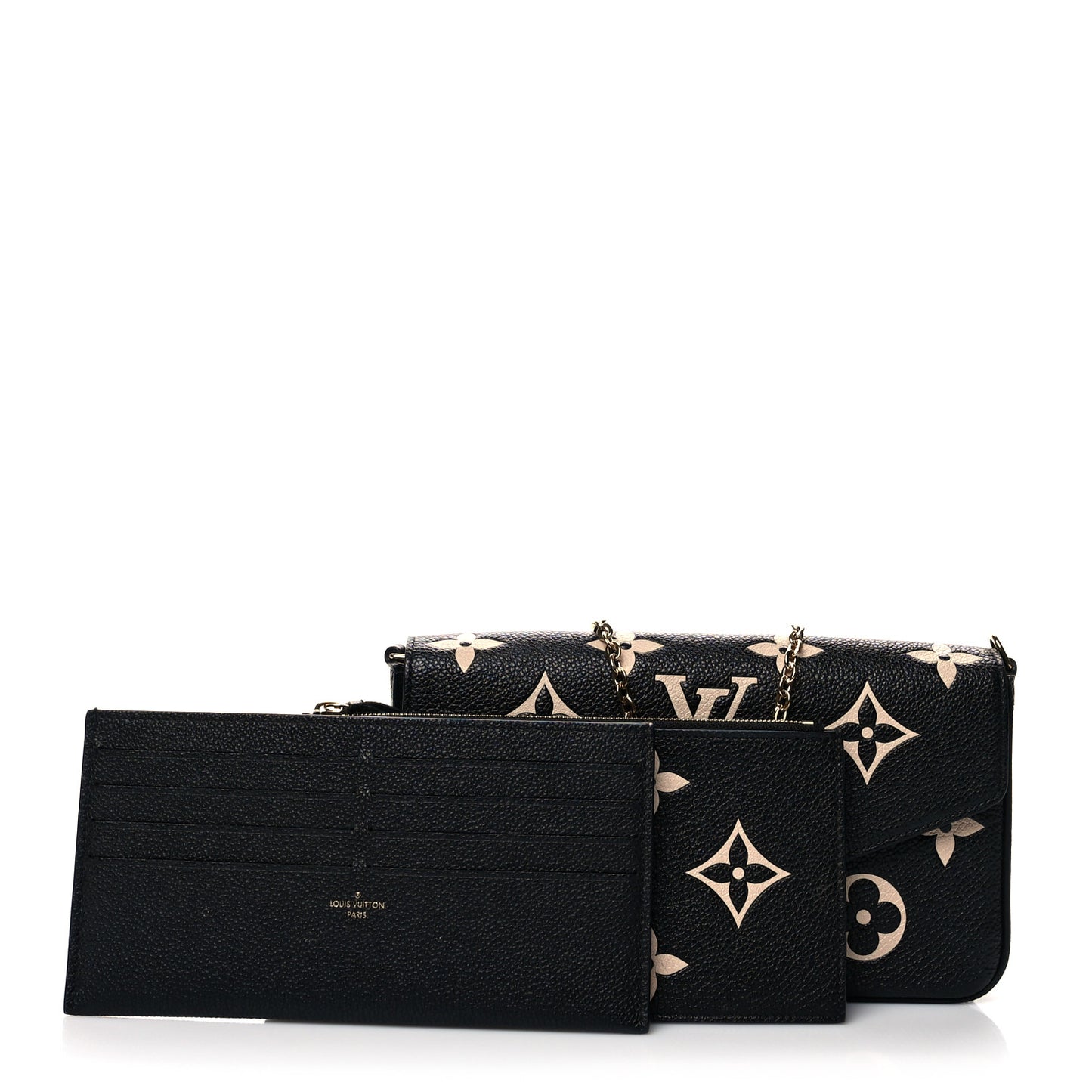 Empreinte Monogram Giant Felicie Pochette Black Beige