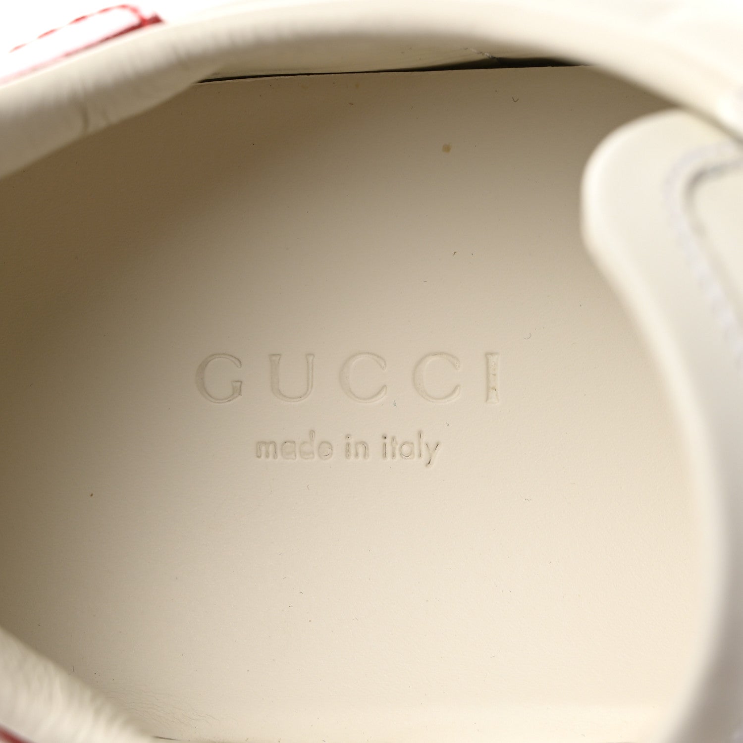 Gucci Calfskin Ayers Bee Embroidered Womens Ace Sneakers 36 White Green 6 of 9