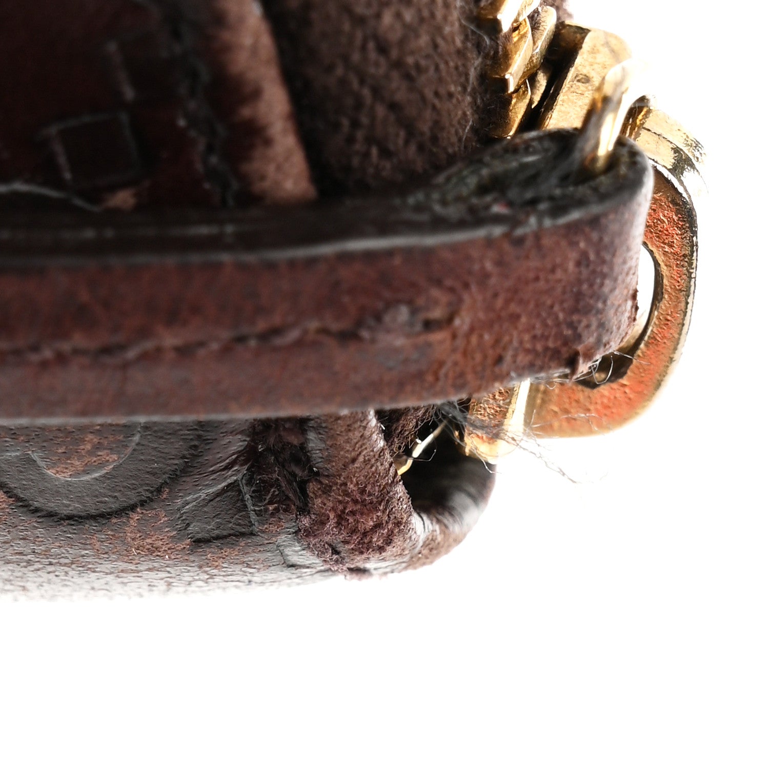 Gucci Guccissima Margaux Calfskin Metal Bar Zip Around Wallet Chocolate 8 of 8