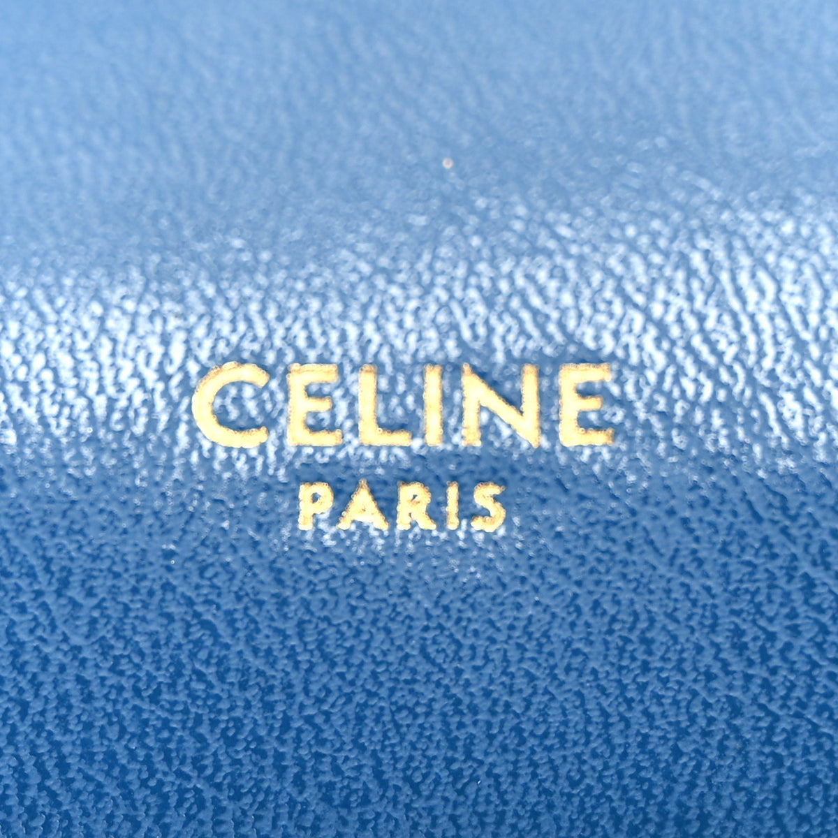 Glossy Calfskin Flat Luggage Shoulder Bag Ultra Blue