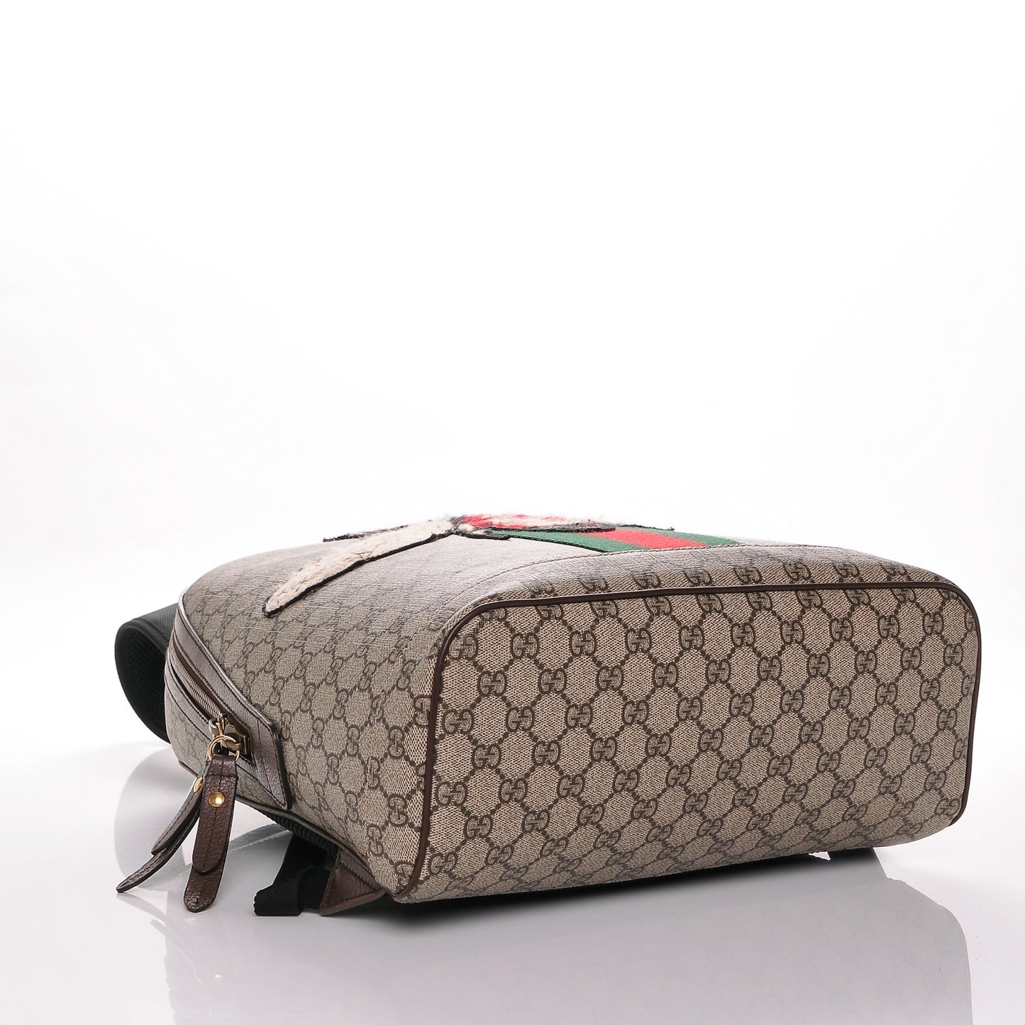 GG Supreme Monogram Web Animalier Bee Dome Backpack