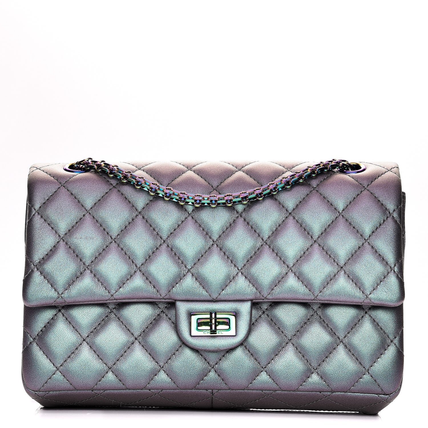 Chanel Iridescent Lambskin Quilted 2.55 Reissue 226 Flap Light Purple 1 of 9