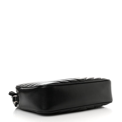 Saint Laurent Calfskin Matelasse Monogram Lou Camera Bag Black 4 of 11