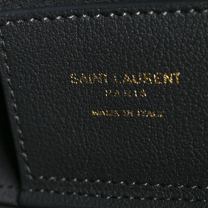 Saint Laurent Calfskin Large Shopping Tote Dark Grey 8 of 12
